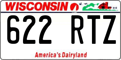 WI license plate 622RTZ