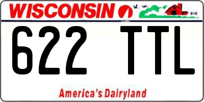 WI license plate 622TTL