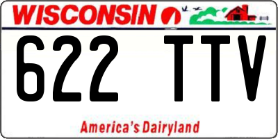 WI license plate 622TTV