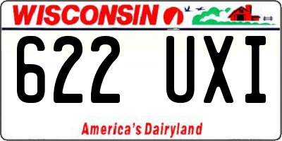 WI license plate 622UXI