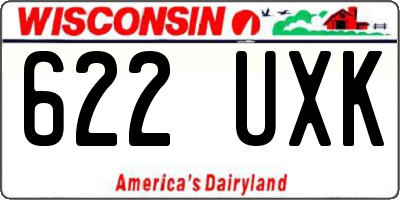 WI license plate 622UXK