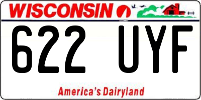 WI license plate 622UYF