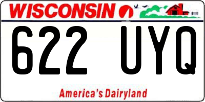 WI license plate 622UYQ