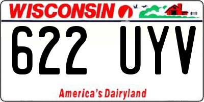 WI license plate 622UYV