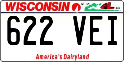 WI license plate 622VEI