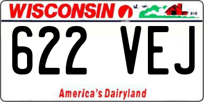 WI license plate 622VEJ