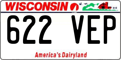 WI license plate 622VEP