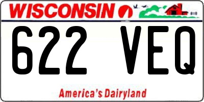 WI license plate 622VEQ