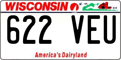 WI license plate 622VEU