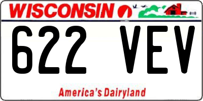 WI license plate 622VEV
