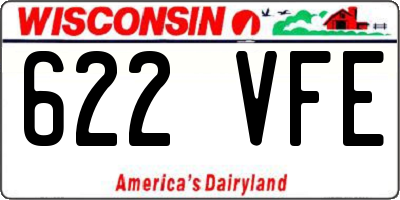 WI license plate 622VFE