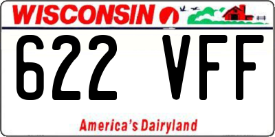WI license plate 622VFF