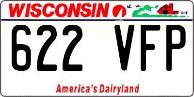 WI license plate 622VFP