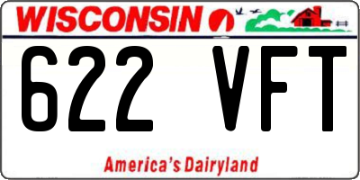 WI license plate 622VFT