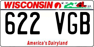 WI license plate 622VGB