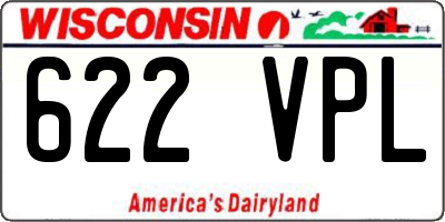 WI license plate 622VPL