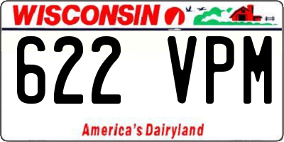 WI license plate 622VPM