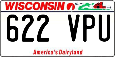 WI license plate 622VPU