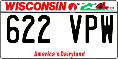 WI license plate 622VPW