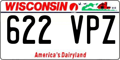 WI license plate 622VPZ