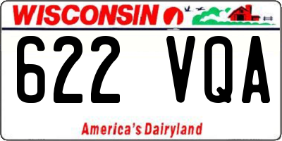 WI license plate 622VQA