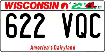 WI license plate 622VQC