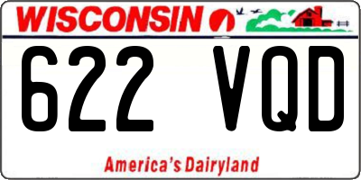 WI license plate 622VQD