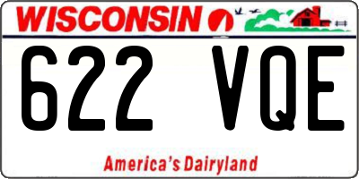 WI license plate 622VQE