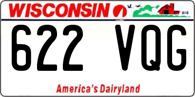 WI license plate 622VQG