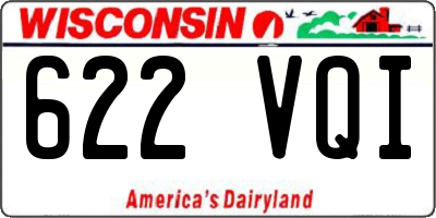 WI license plate 622VQI