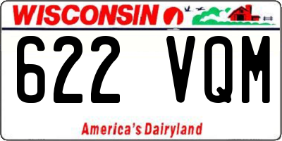 WI license plate 622VQM