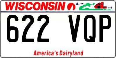 WI license plate 622VQP