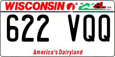 WI license plate 622VQQ