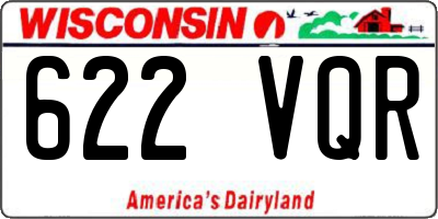 WI license plate 622VQR