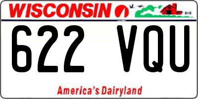 WI license plate 622VQU