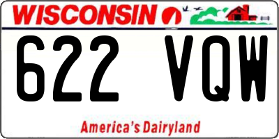 WI license plate 622VQW