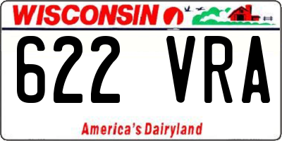WI license plate 622VRA