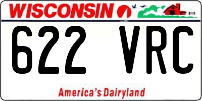 WI license plate 622VRC