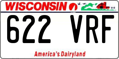 WI license plate 622VRF