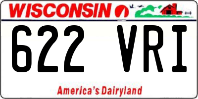 WI license plate 622VRI