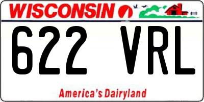 WI license plate 622VRL