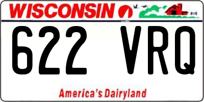 WI license plate 622VRQ