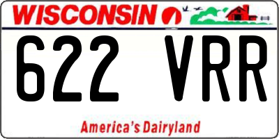 WI license plate 622VRR