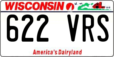 WI license plate 622VRS