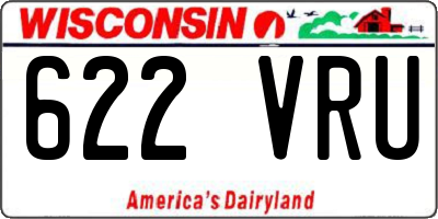 WI license plate 622VRU
