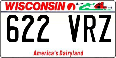 WI license plate 622VRZ