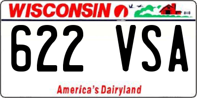 WI license plate 622VSA