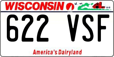 WI license plate 622VSF