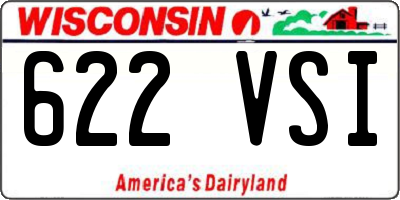 WI license plate 622VSI