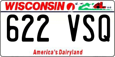 WI license plate 622VSQ